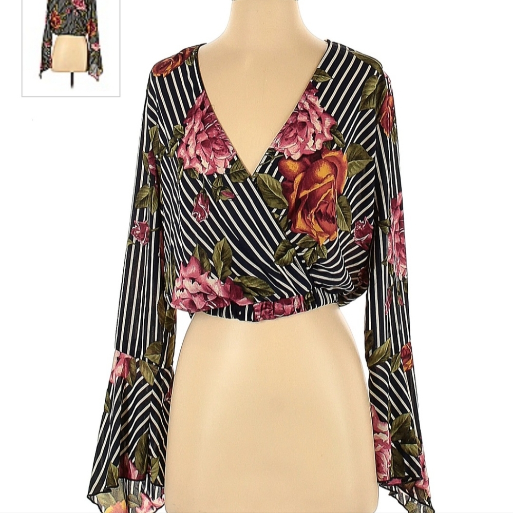 Charlotte Russe Floral Crop Top